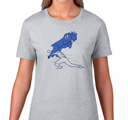 Ladies T-Shirt, Athletic Heather (90% cotton, 10% polyester)