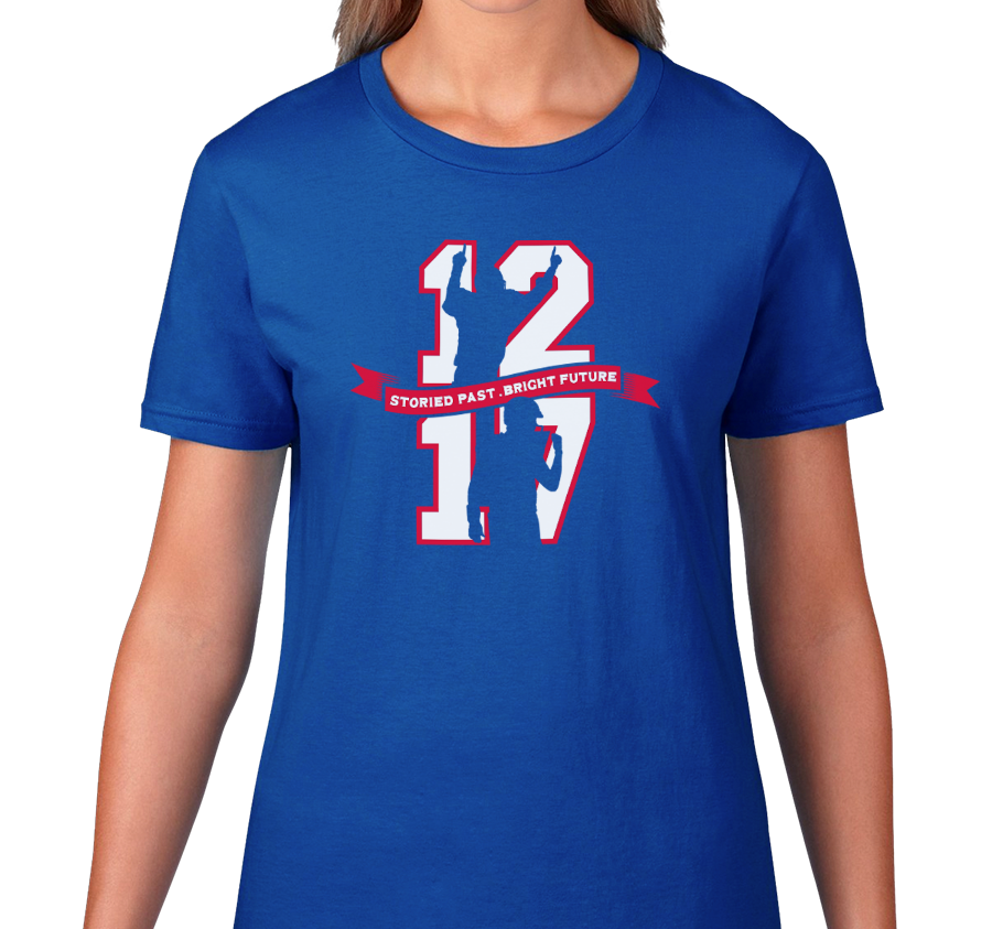 Ladies T-Shirt, Royal (100% cotton)