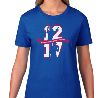 Ladies T-Shirt, Royal (100% cotton)