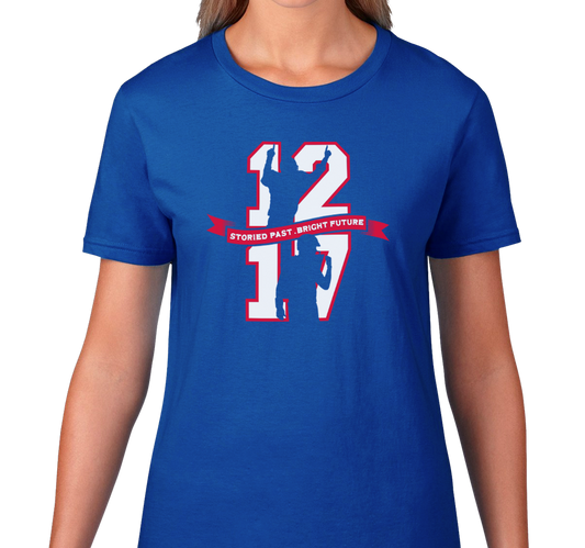 Ladies T-Shirt, Royal (100% cotton)