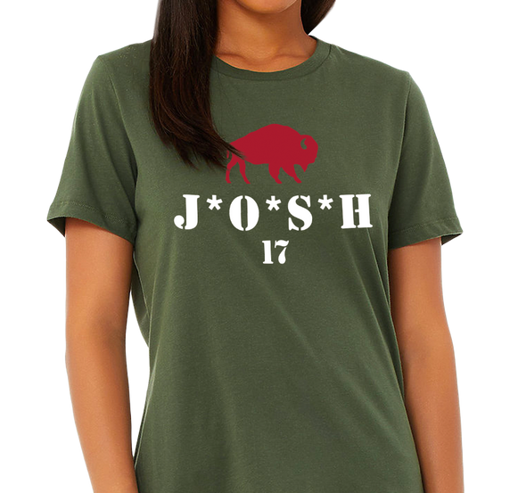 Ladies T-Shirt, Military Green (100% cotton)