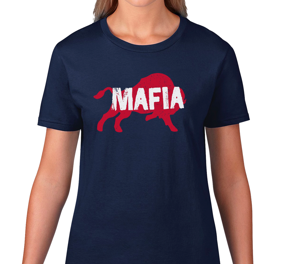 Ladies T-Shirt, Navy (100% cotton)