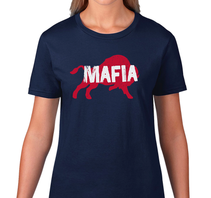 Ladies T-Shirt, Navy (100% cotton)