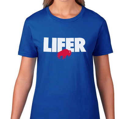 Ladies T-Shirt, Royal (100% cotton)