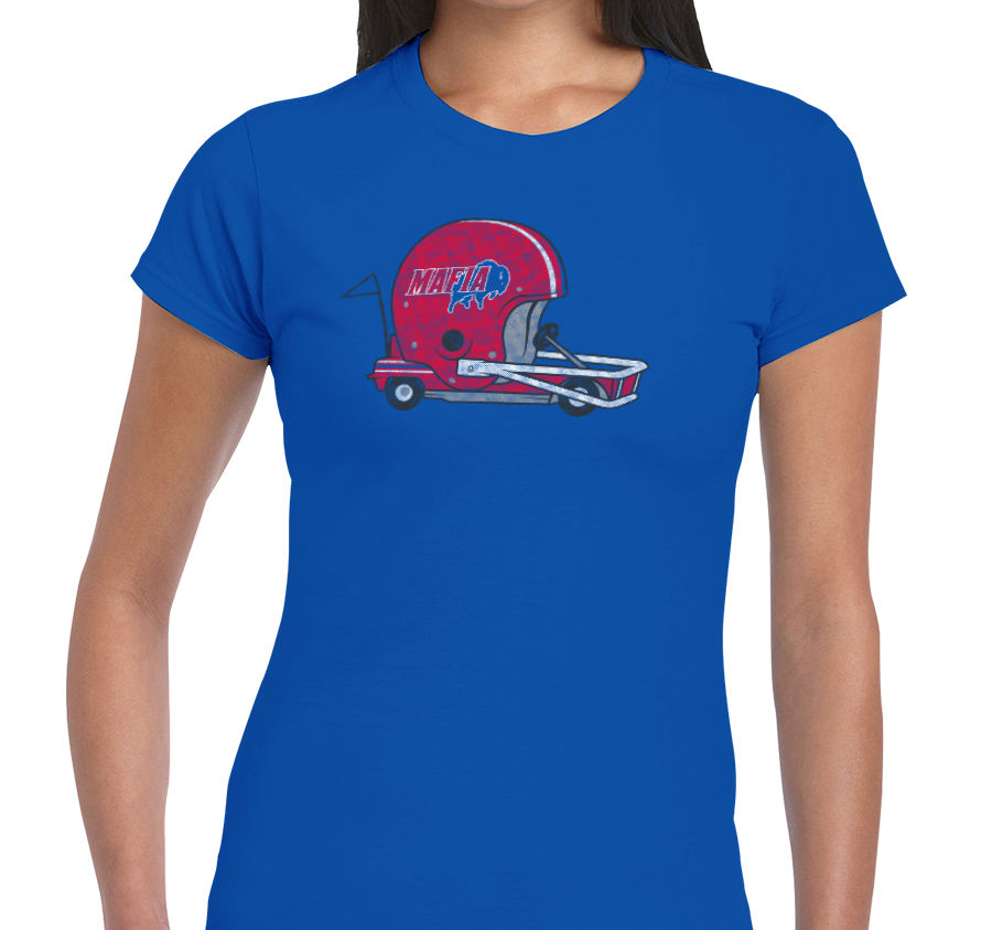 Ladies T-Shirt, Royal (100% cotton)
