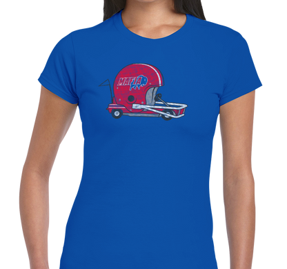 Ladies T-Shirt, Royal (100% cotton)