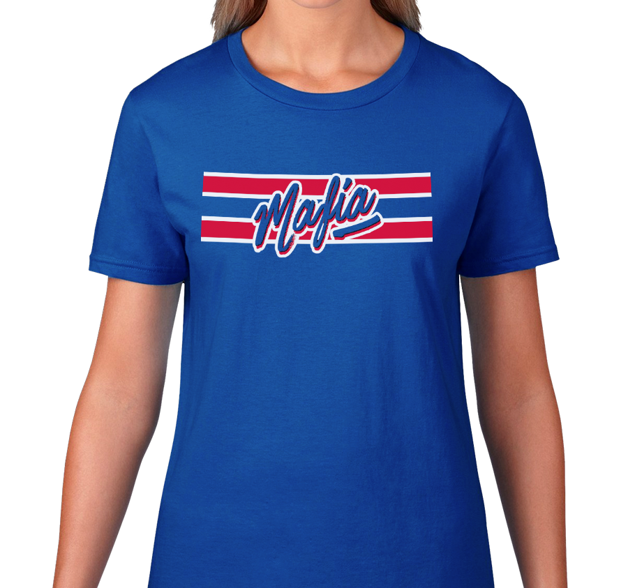 Ladies T-Shirt, Royal (100% cotton)
