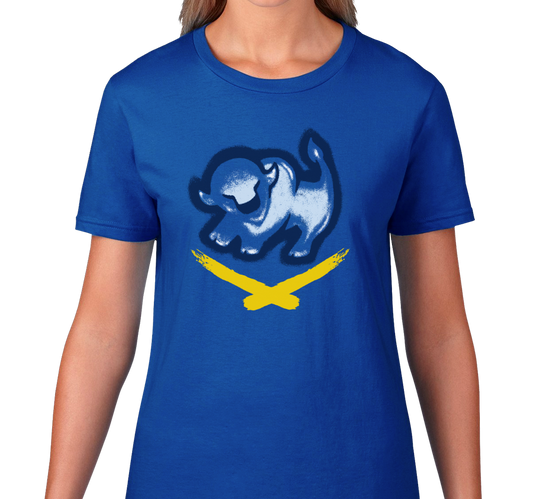 Ladies T-Shirt, Royal (100% cotton)