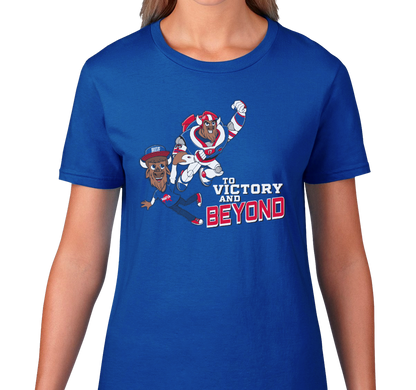 Ladies T-Shirt, Royal (100% cotton)