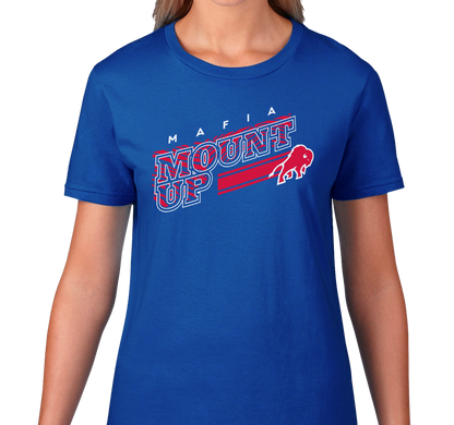 Ladies T-Shirt, Royal (100% cotton)