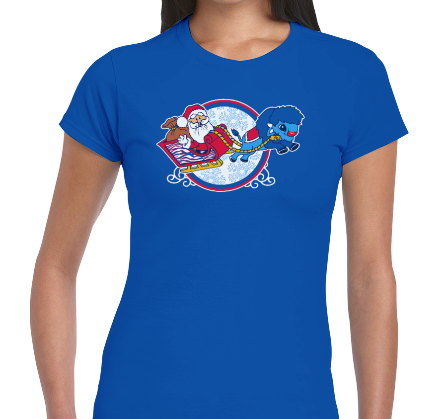 Ladies T-Shirt, Royal (100% cotton)