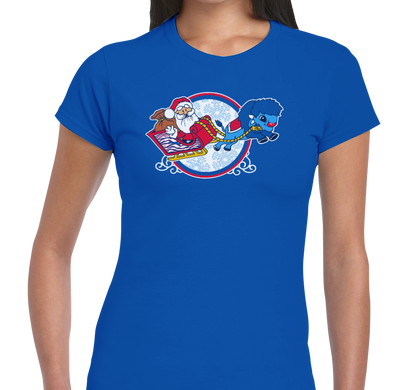 Ladies T-Shirt, Royal (100% cotton)