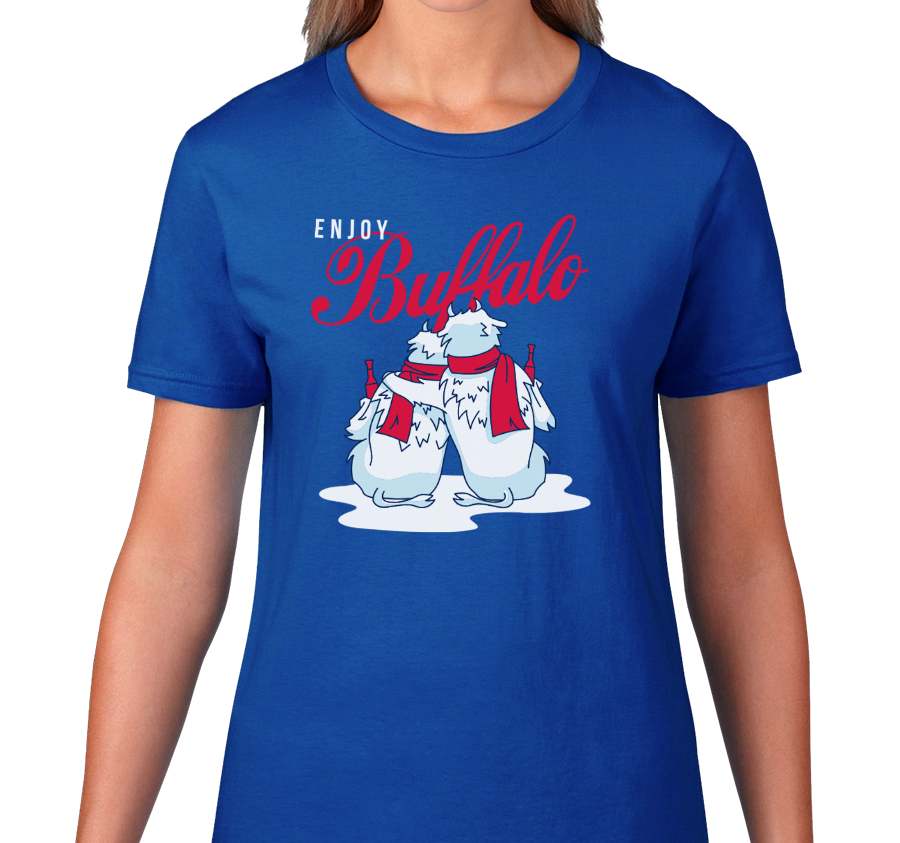 Ladies T-Shirt, Royal (100% cotton)