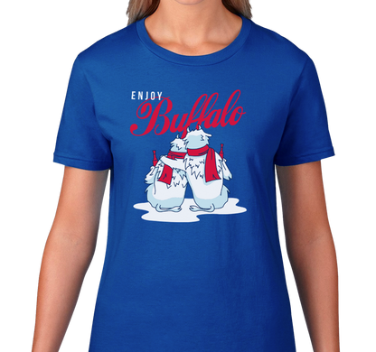 Ladies T-Shirt, Royal (100% cotton)