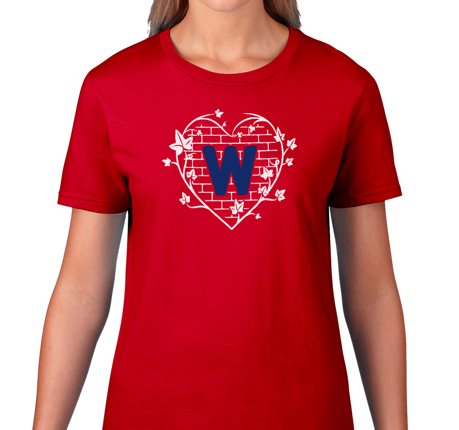 Ladies T-Shirt, Red (100% cotton)