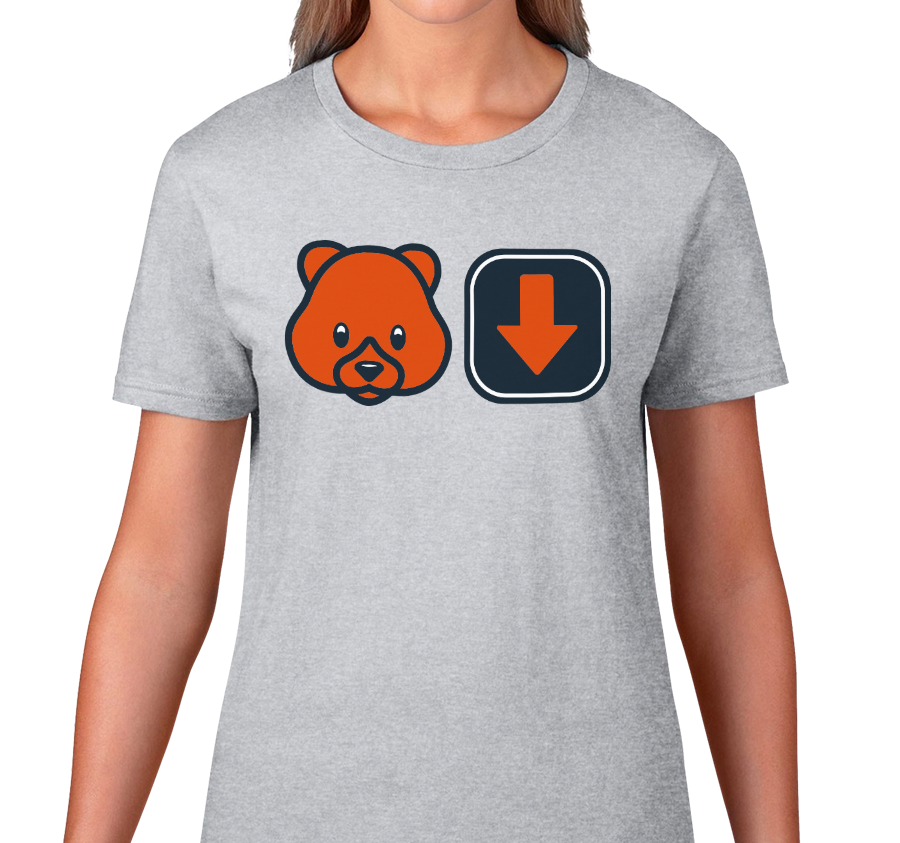 Ladies T-Shirt, Heather Gray (90% cotton, 10% polyester)