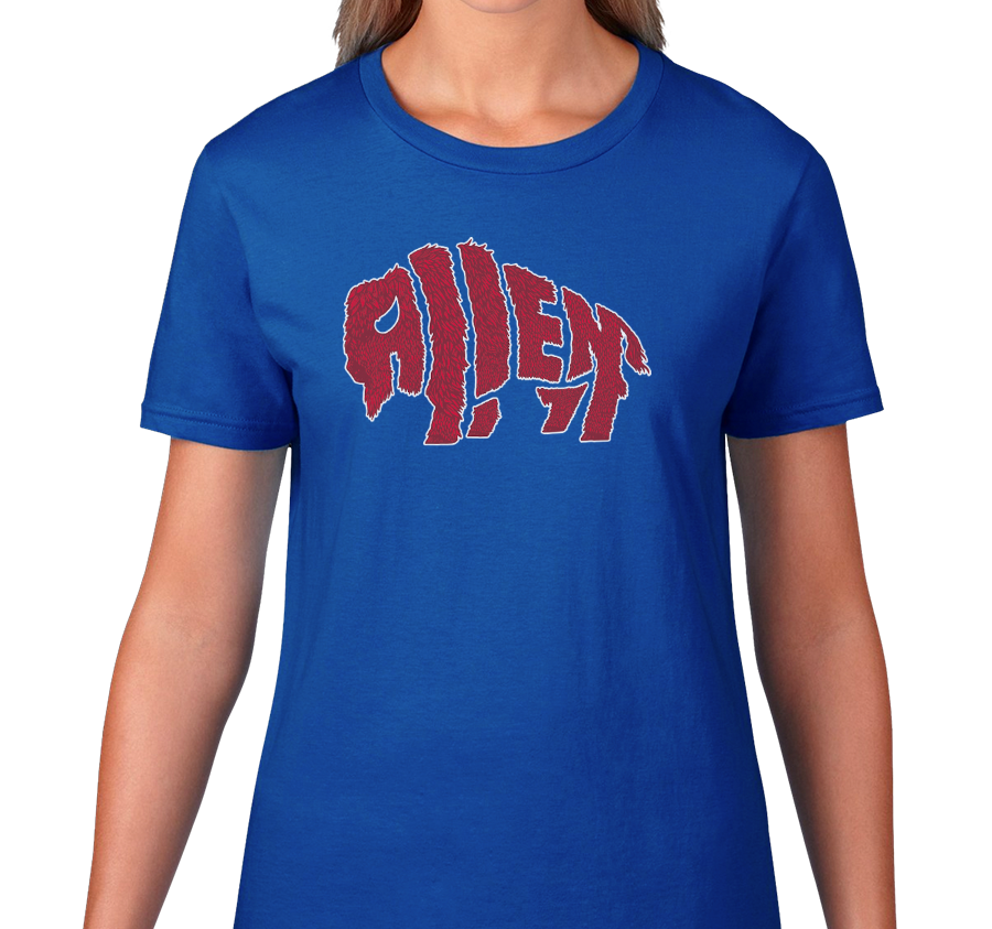 Ladies T-Shirt, Royal (100% cotton)