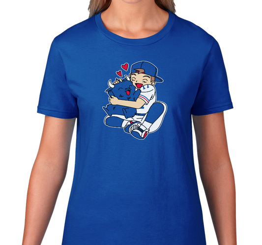 Ladies T-Shirt, Royal (100% cotton)
