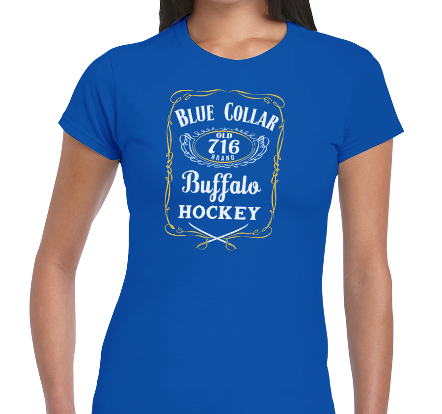 Ladies T-Shirt, Royal (100% cotton)