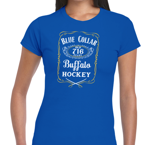 Ladies T-Shirt, Royal (100% cotton)