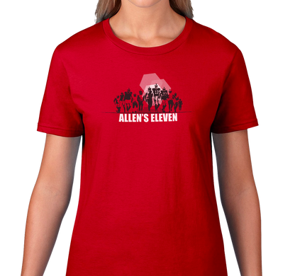 Ladies T-Shirt, Red (100% cotton)