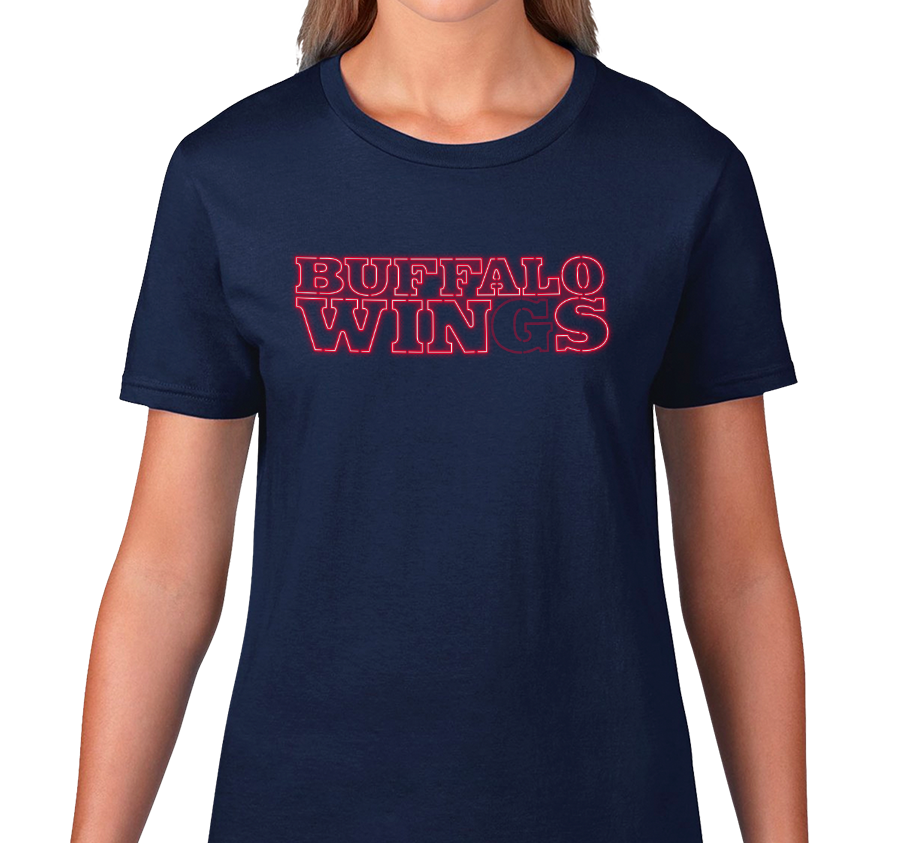 Ladies T-Shirt, Navy (100% cotton)