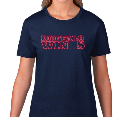 Ladies T-Shirt, Navy (100% cotton)