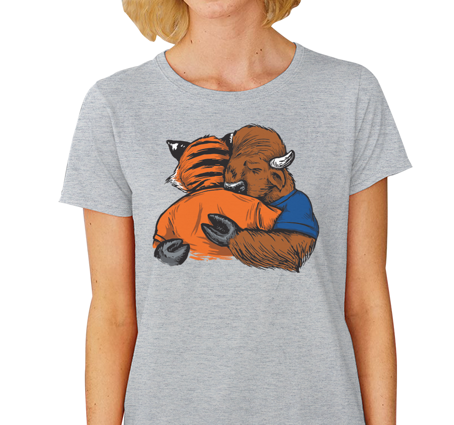 Ladies T-Shirt, Heather Gray (90% cotton, 10% polyester)