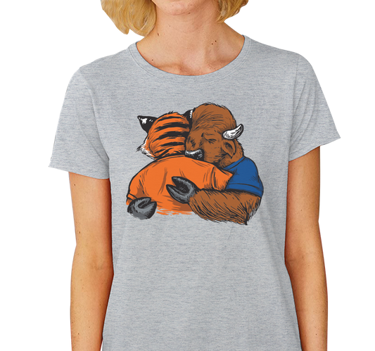 Ladies T-Shirt, Heather Gray (90% cotton, 10% polyester)