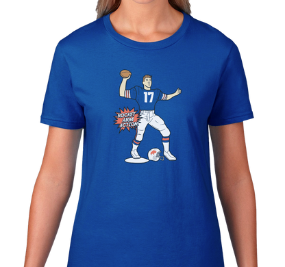 Ladies T-Shirt, Royal (100% cotton)