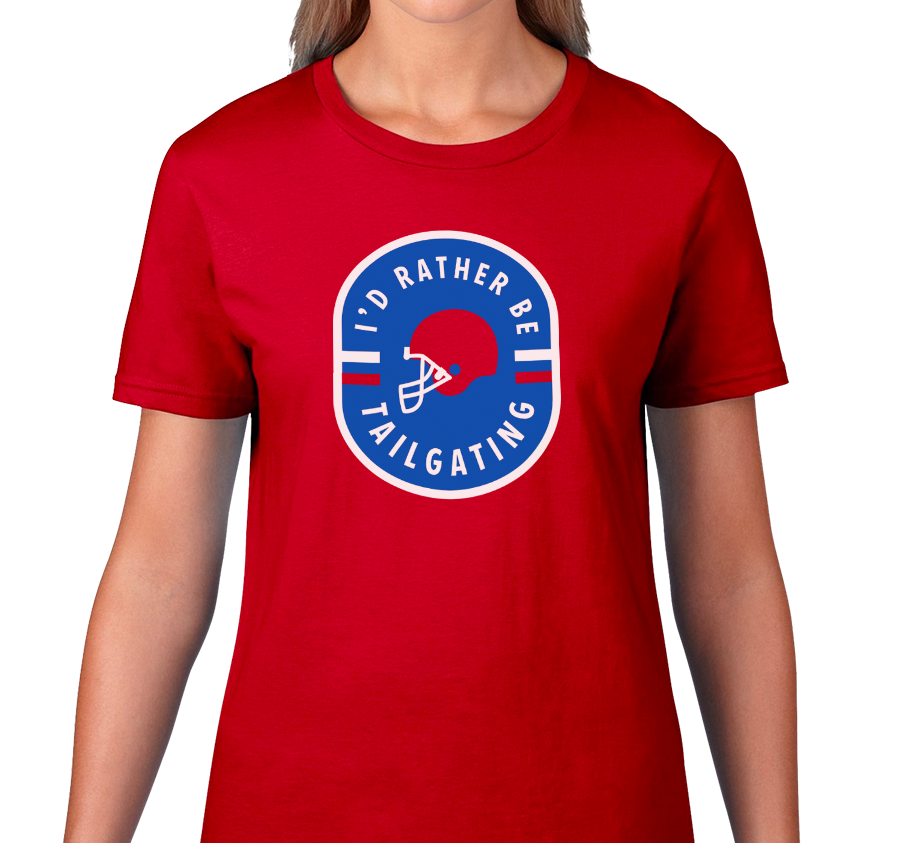 Ladies T-Shirt, Red (100% cotton)