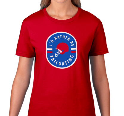 Ladies T-Shirt, Red (100% cotton)
