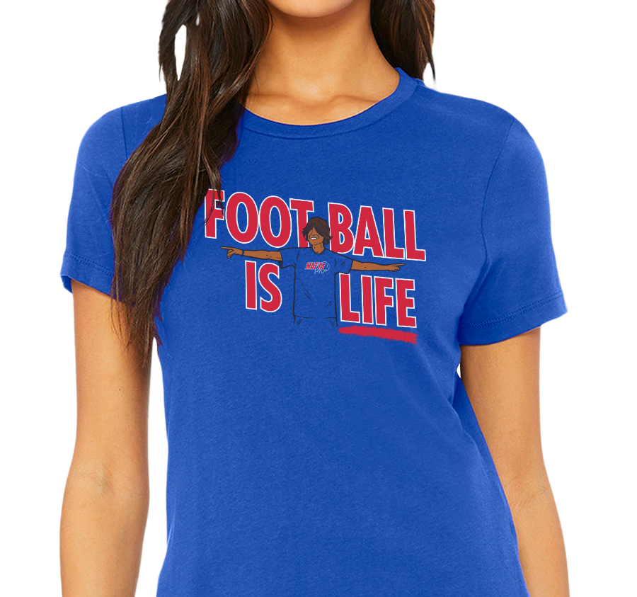 Ladies T-Shirt, Royal (100% cotton)
