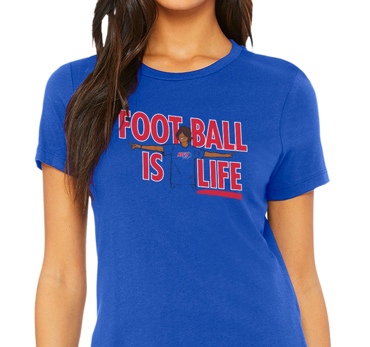 Ladies T-Shirt, Royal (100% cotton)