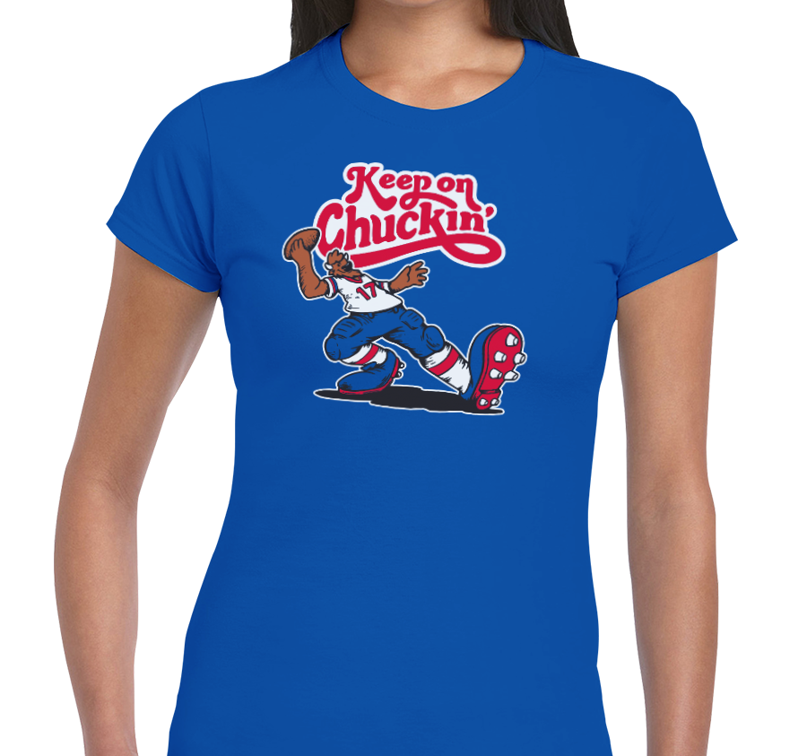 Ladies T-Shirt, Royal (100% cotton)