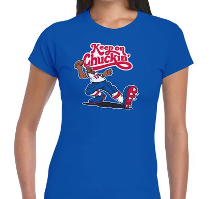 Ladies T-Shirt, Royal (100% cotton)