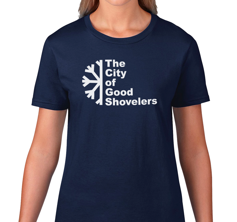 Ladies T-Shirt, Navy (100% cotton)