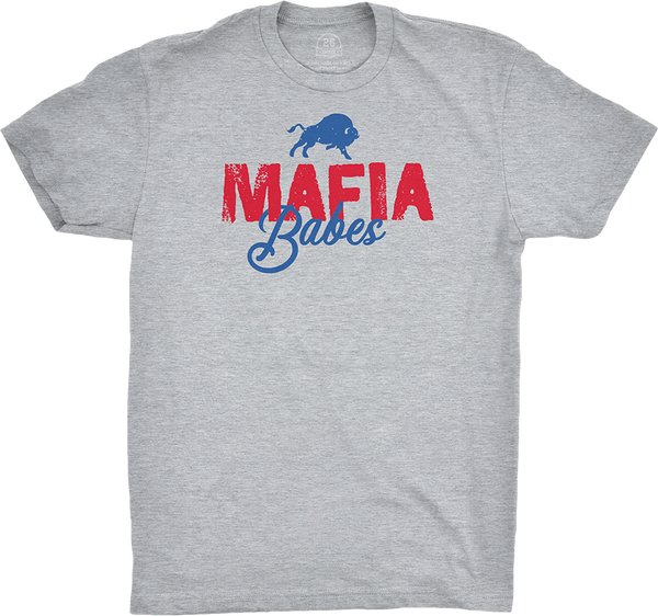 Bills Mafia” graphic tee, pullover hoodie, onesie, tank, and