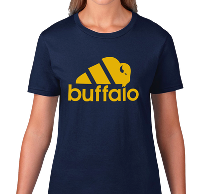 Ladies T-Shirt, Navy (100% cotton)