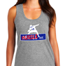 Ladies Racerback Tank, Gray Frost (50% polyester, 25% cotton, 25% rayon)
