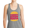 Ladies Racerback Tank, Gray Frost (50% cotton, 25% polyester, 25% rayon)