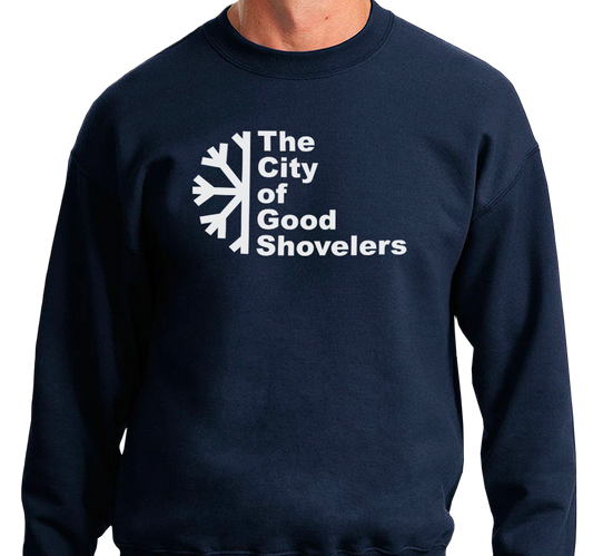 Crewneck Sweatshirt, Navy (50% cotton, 50% polyester)