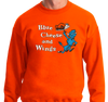 Crewneck Sweatshirt, Orange (50% cotton, 50% polyester)
