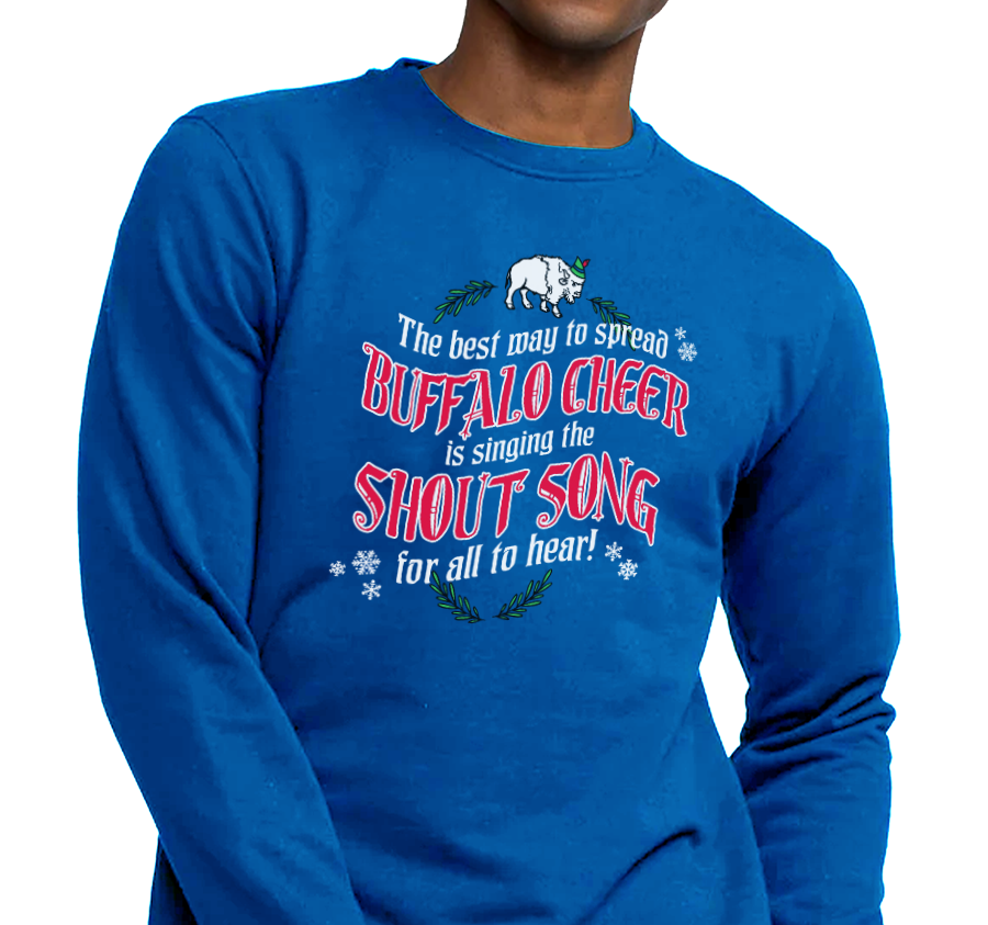 Crewneck Sweatshirt, Royal (50% cotton, 50% polyester)