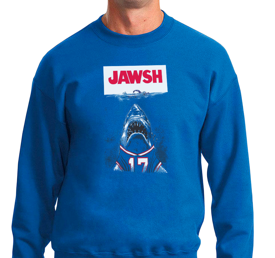 Crewneck Sweatshirt, Royal (50% cotton, 50% polyester)