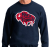 Crewneck Sweatshirt, Navy (50% cotton, 50% polyester)