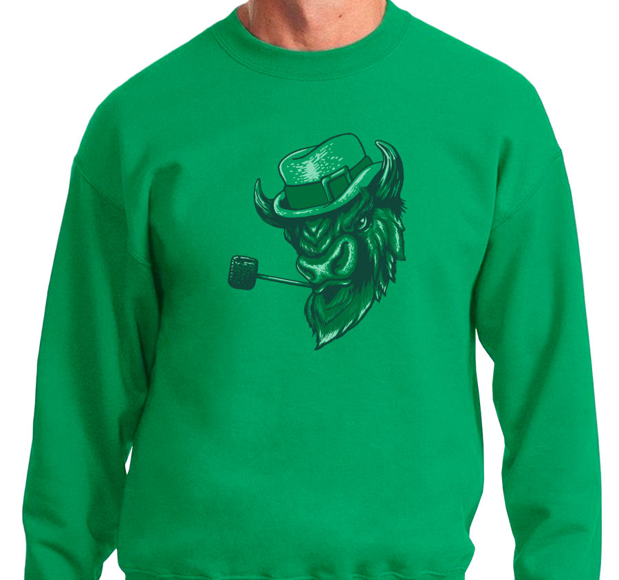 Crewneck Sweatshirt, Kelly Green (50% cotton, 50% polyester)