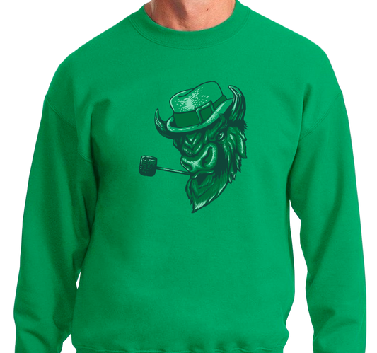 Crewneck Sweatshirt, Kelly Green (50% cotton, 50% polyester)