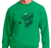Crewneck Sweatshirt, Kelly Green (50% cotton, 50% polyester)