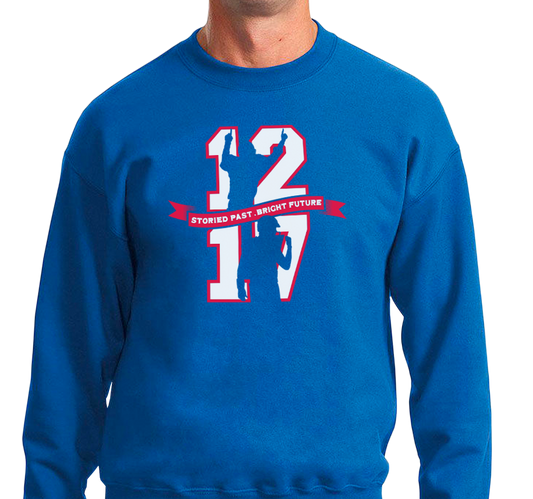 Crewneck Sweatshirt, Royal (50% cotton, 50% polyester)